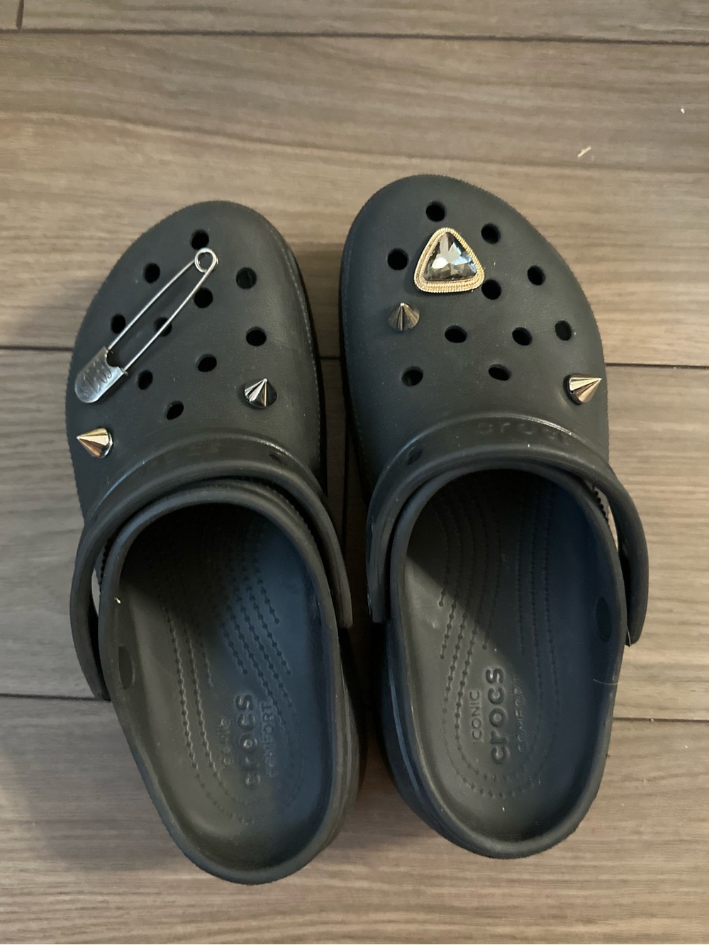 CROCS Women's Classic Platform Clog with Jibbitz charms